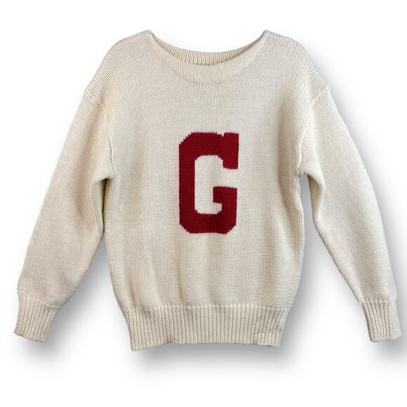 Vintage Varsity 1992 Athletic Pullover Sweater G Size Small Heavy Knit Sweater - Picture 2 of 8